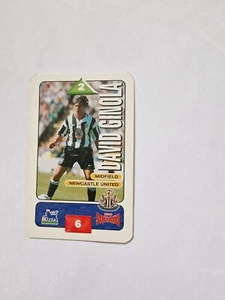 David Ginola Newcastle United 1996 Subbuteo Squads Football Trading Card - Picture 1 of 2