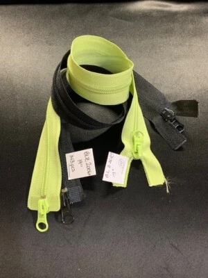 19" Nylon 2-way Separating Zippers with Stylized Metal Pulls - Image 1 of 4