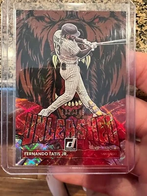 2022 Donruss Baseball FERNANDO TATIS JR. Unleashed Insert Red /149 - Image 1 of 4