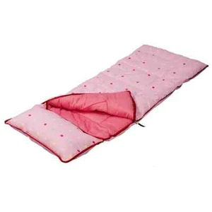 SunnCamp Pink Dotty Childs Single Sleeping Bag - Picture 1 of 1