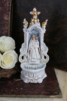 Antique VIEUX PARIS porcelain holy water font madonna child religious 1900