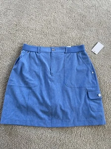 NWT Croft Barrow Women’s 8 Blue Skort $36 - Picture 1 of 6