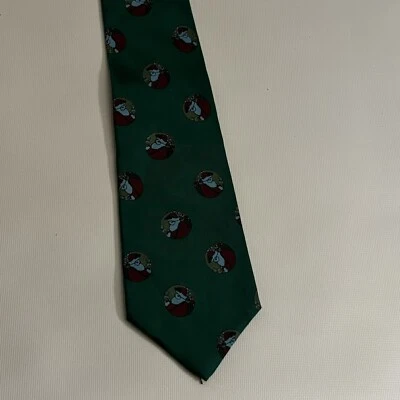 Corbata de Navidad Santa John Henry verde Foto 1 de 4