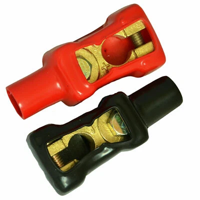 2x Batterieklemmen Polklemmen Batterie Klemmen KFZ Schnellverbinder Autobatterie