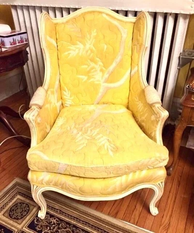 antique upholstered Louis XV armchair Cover