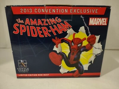 Mini busto Gentle Giant SDCC 2013 exclusivo increíble Spider-Ham 328/500 Foto 1 de 4