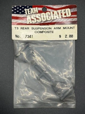 Team Associated Vintage 7341 T3 Rear Suspension Arm Mount, Composite (Black) - Image 1 of 2