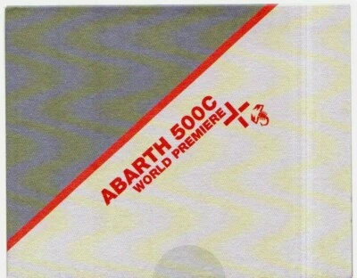 Abarth 500C 2010 Export Markets Launch Foldout Sales Brochure In English Fiat - Image 1 of 2
