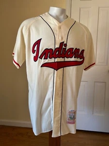 Vintage 1948 Cleveland Indians Mitchell & Ness Jersey Bob Feller - Size XL - Bild 1 von 24