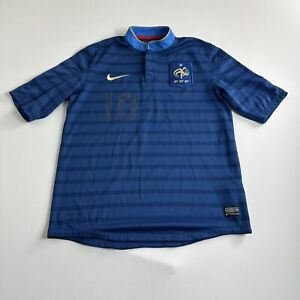 Nike 2012 France Authentique Home Match Player Issue Kit Shirt Maillot Benzema TAILLE M
