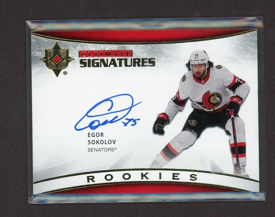 2021-22 Ultimate Collection Ultimate Signatures Rookies #USRES Egor Sokolov - Image 1 of 1