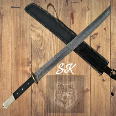 Custom Handmade Damascus Steel Katana Sword / Real Sword SK007SK - Image 1 of 3