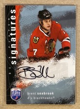 2007-08 Upper Deck Be A Player Signatures Brent Seabrook Auto Chicago Blackhawks
