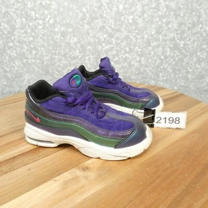 Nike Air Max 95 SE Sneaker Toddler 10C Purple Pink Green Shoe AO9212-500 - Picture 1 of 14