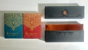 Sovereign Playing Cards GILDED 2 Deck Set w/Custom Case by Jody Eklund USPCC - Bild 1 von 6
