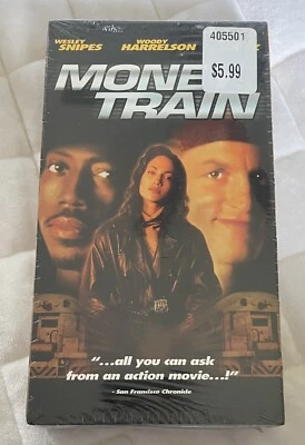 Money Train VHS 1996 Wesley Snipes Woody Harrelson New Sealed Watermarks Foto 1 de 2