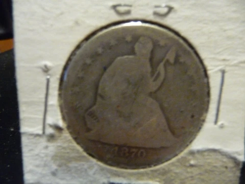 1870-S Seated Liberty Silver Half Dollar in Good Condition - Rare Find! Cover