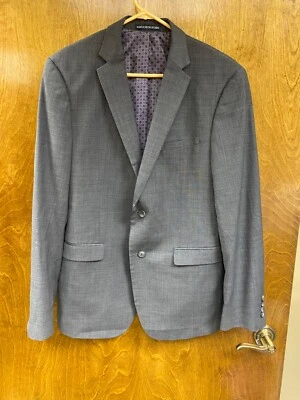 Men "Penguin" gray blend 2 button jacket, split back. P2P 20.5" P.O. - Image 1 of 2