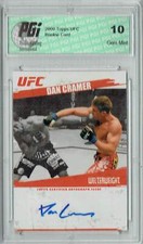 Dan Cramer 2009 Topps UFC #FA-DC SP Auto Rookie Card PGI 10