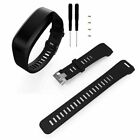 Black Silicone Wrist Watch Band Strap For Garmin Vivosmart HR Bracelet + Tools