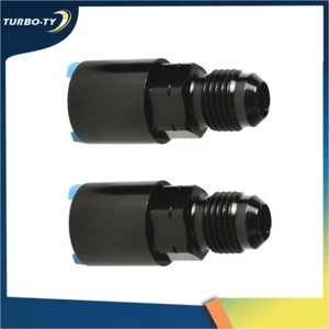 3/8" Fuel Rail EFI Fitting 6AN Male Flare 2X To Quick-Disconnect Push-On Adapter - Picture 1 of 6