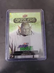 2024 Upper Deck Marvel Series 1 #DZ-11 Dazzlers Green Tim Roth As Abomination - Picture 1 of 2