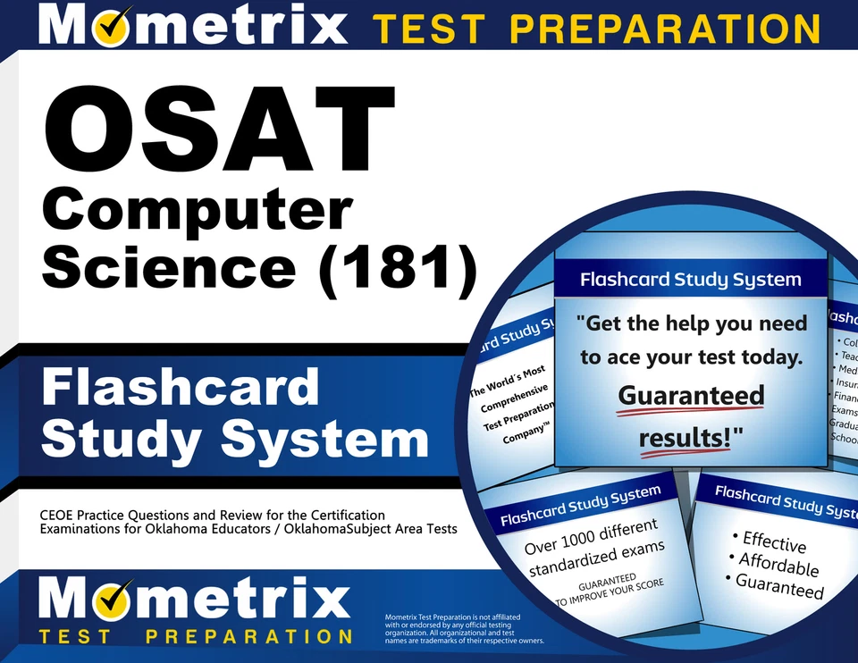OSAT Computer Science (181) Flashcard Study System Foto 1 de 1