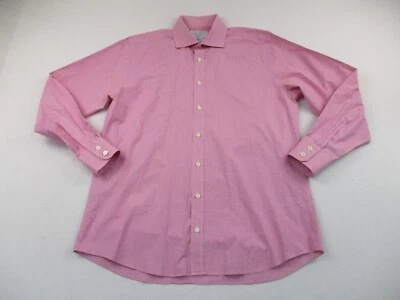 Camisa de Vestir Charles Tyrwhitt Para Hombres 16.5 34 Rosa Abotonada Diseñador Calce Ajustado Foto 1 de 4