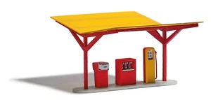 Busch 1917 Tankstelle »Minol«, Modellbausatz 1:87 (H0) - Picture 1 of 2