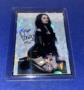 Paige Custom WWE Divas Holographic Rookie Prizm Trading Card rc