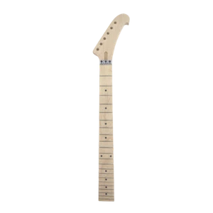 Guitare électrique manche 22 frettes 25,5 pouces manche en érable verrouillage écrou incrustation point - Photo 1/6