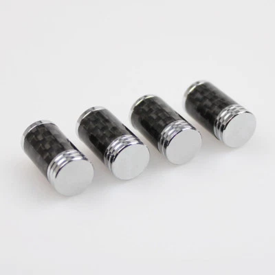 Real Carbon Fiber Car Tire Wheel Valve Stem Cap Fit For BMW X1 X3 X4 X5 X6 M5 - Image 1 of 4
