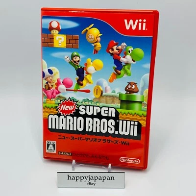 Nintendo Wii Video Games New Super Mario Bros. 2009 NTSC-J Japanese - Image 1 of 2