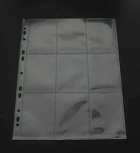 Plastic Coin Pages Sheets 9 Nine Slot for 50p, £2, £5 Change Checker BU Coins - Picture 1 of 2