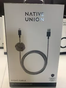 Native Union Night 10' Ft Braided weighted Lightning to USB-A Cable iphone ipad - Picture 1 of 3