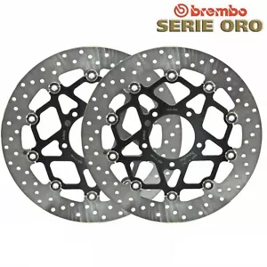 MV AUGUSTA 800 TURISMO VELOCE 2016 COPPIA DISCHI FRENO ANTERIORE BREMBO ORO - Imagen 1 de 1