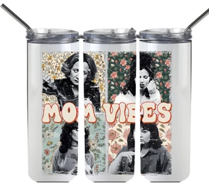 Mom Vibes Funny Aluminum Tumbler Mother's Day - Picture 1 of 1