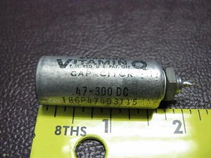 2 Sprague Vitamin Q NOS Capacitors .47 MFD 300V (FIXED)   FREE SHIPPING in USA - Picture 1 of 2