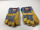 2 PAIR New Boss Leather Palm Work Gloves 5660L Large Good Abrasion Resistance
