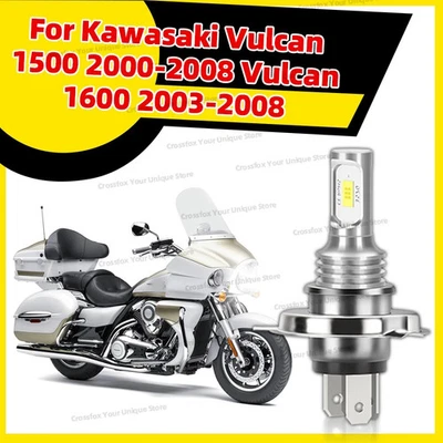 1PC Hi Lo Beam For Kawasaki Vulcan 1500 2000-2008 Vulcan 1600 2003-2008 LED Moto - Image 1 of 4