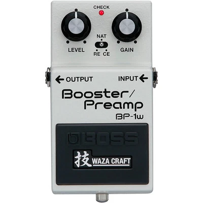 BOSS BP-1W Waza Craft Booster/Preamp Effects Pedal White Refurbished - Image 1 of 4