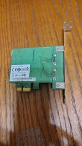 Buffalo IFC-PCIE2U3 2-Port USB 3.0 PCI-e 1X Expansion Card Full Size Bracket - Picture 1 of 5