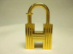 Authentisch Hermes Cadena H2000 Charm Vorhängeschloss Anhänger nur oben goldfarben limitiert - Bild 1 von 18