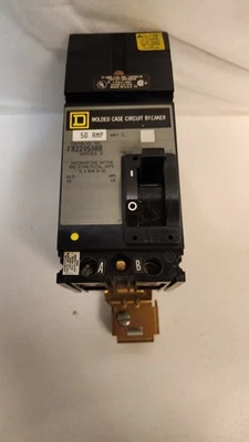 SQUARE D FA22050AB FA I-LINE 2 POLE 50AMP 240V CIRCUIT BREAKER GREY LABEL - Image 1 of 3