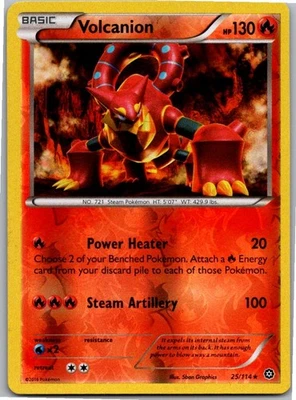 Volcanion Rare XY - Steam Siege 25/114 NM Reverse Holo - Image 1 of 2