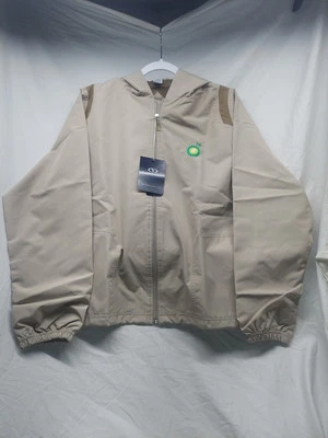 Chaqueta cortavientos con logotipo BP bolsillos con cremallera completa con capucha para mujer talla L de colección  Foto 1 de 4