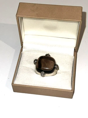 Imponente anillo de diseño plata 925 Pomellato 67 diseño Italia Foto 1 de 4