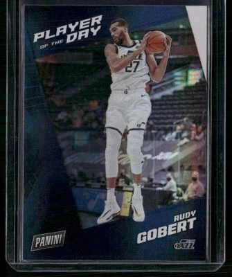 2021-22 Panini NBA Player of the Day #49 Rudy Gobert Silver - Image 1 of 2