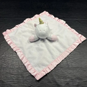 Cloud Island Peluche Unicorno Bambino Lovey Coperta di Sicurezza Bianco Rosa 13" x 13" - Foto 1 di 8