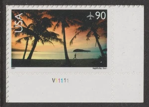 US C143 Airmail Hagåtña Bay Guam 90c plate single LR MNH 2007 - Picture 1 of 1